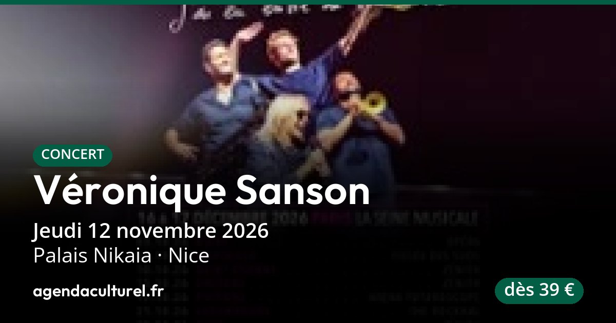 Véronique Sanson à Nice le 12/11/2026, concert