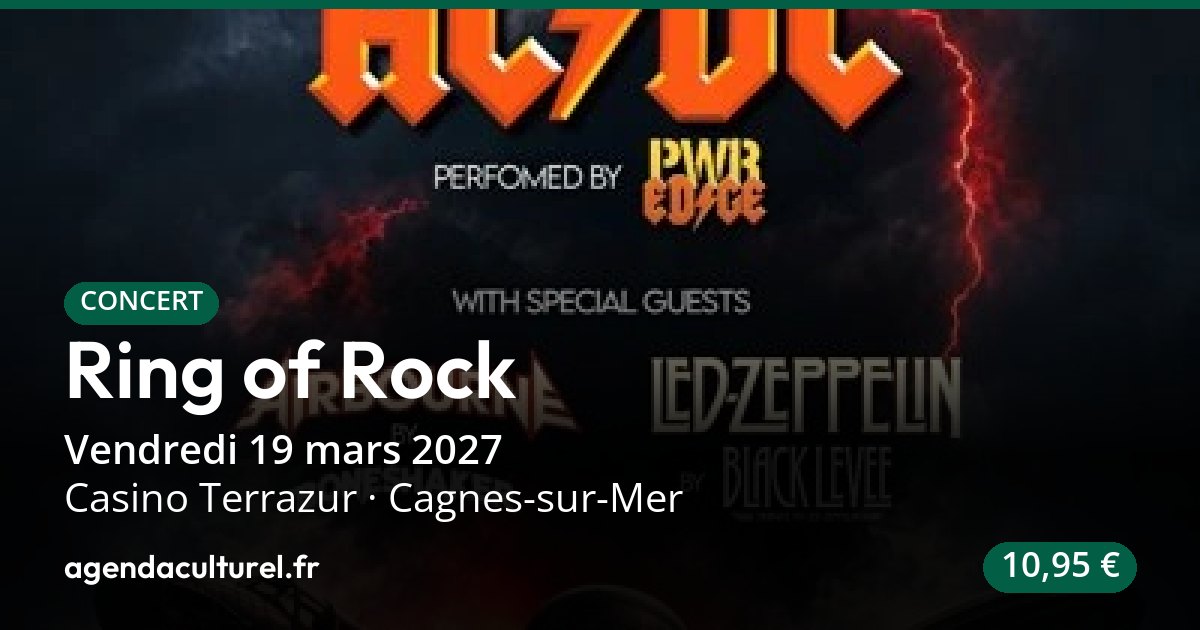 Ring of Rock à Cagnes-sur-Mer le 19 mars 2027, concert