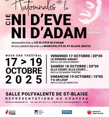 Les Automnales de la Cie Ni d'Eve ni d'Adam affiche 2025