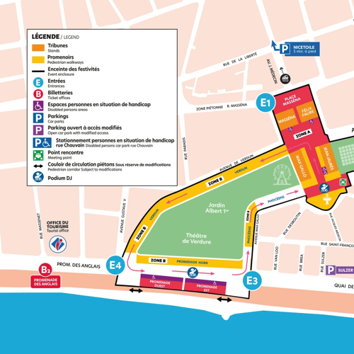 Plan Carnaval de Nice 2026