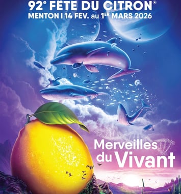 Fête du citron à Menton 2026 affiche