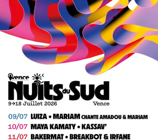 Festival Nuits Du Sud 2026 à Vence