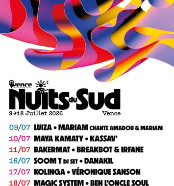 Festival Nuits Du Sud 2026 à Vence