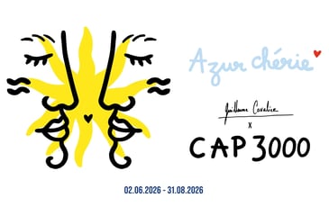 Azur Chérie — résidence et live painting de Guillaume Cavalier au CORSO de Cap3000