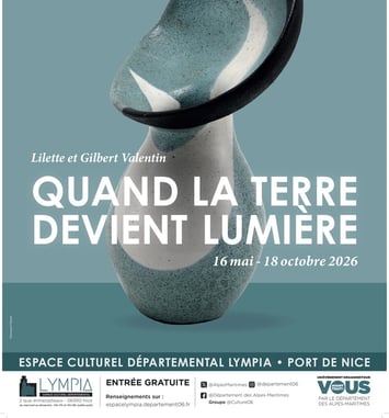 Visite guidée de l'exposition "Lilette et Gilbert Valentin, Quand la terre devient lumière"