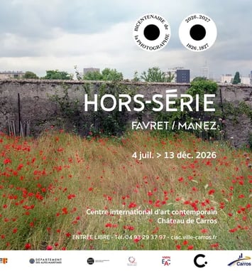 Visite de l'exposition "Hors-série" avec les artistes photographes Favret et Manez et découverte des techniques de conservation par Giulio Stabellini