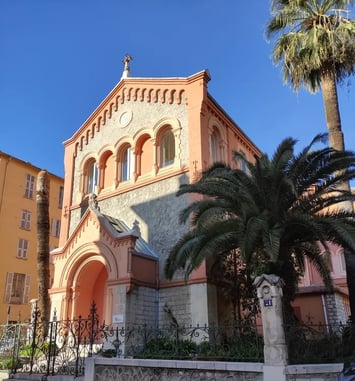 Visite de l'église réformée de Menton