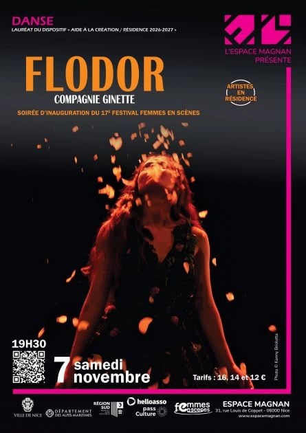 Flodor, spectacle chorégraphique jeune public à l'Espace Magnan à Nice le samedi 7 novembre 2026