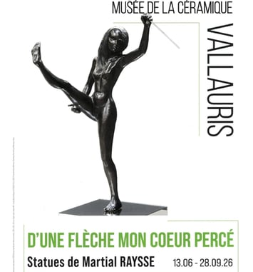 D’une flèche mon cœur percé – Statues de Martial Raysse