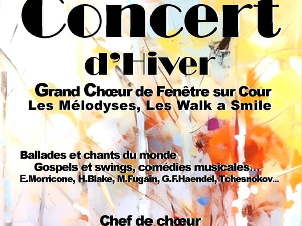 Concert d'hiver Grand Chœur de Fenêtre sur Cour