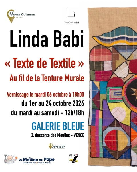 Linda Babi Texte de Textile, au fil de la tenture murale