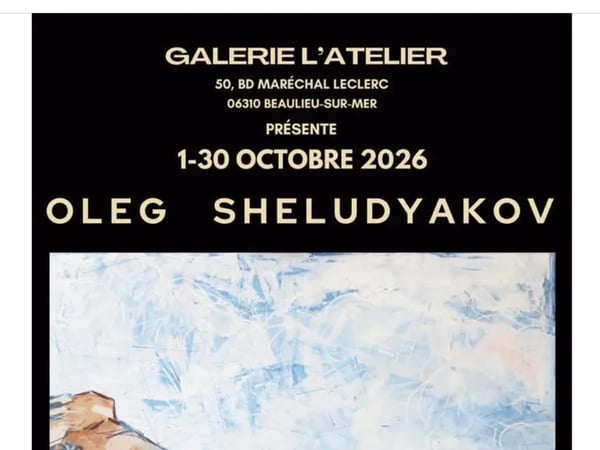 Exposition du peintre russe Oleg Sheludyakov - L'Atelier sur mer