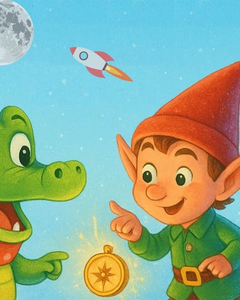 P'tit croco et le lutin farceur de Noël