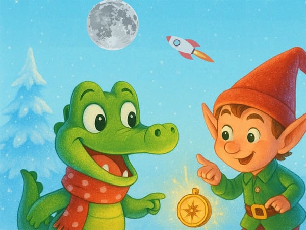 P'tit croco et le lutin farceur de Noël