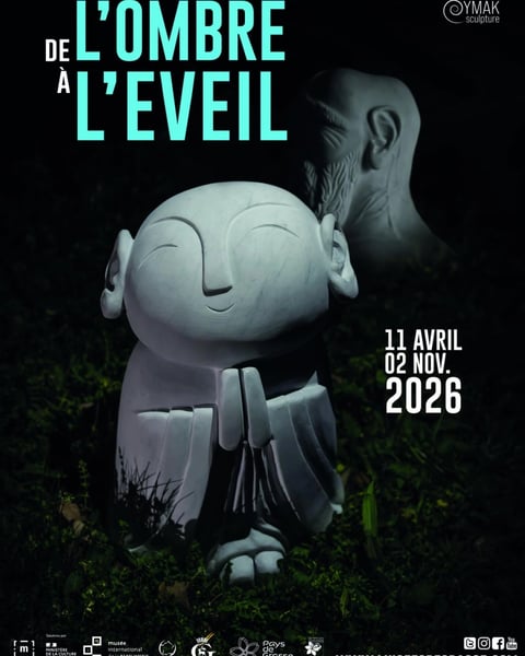 De l’Ombre à l’Éveil - Installation artistique d’OYMAK - Jardins du MIP