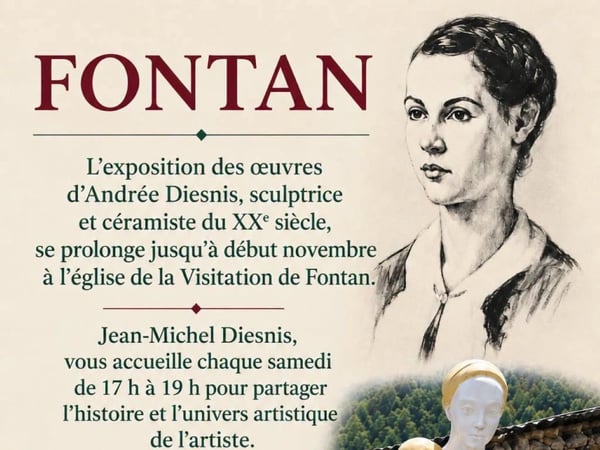 Exposition des oeuvres d'Andrée Diesnis prolongée jusque début novembre