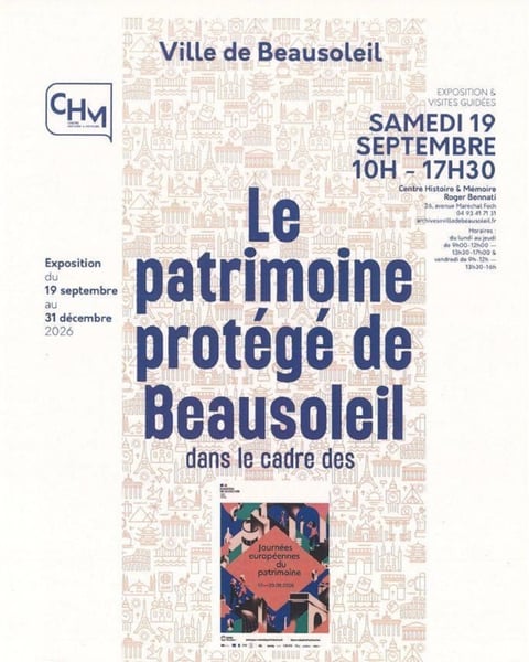 Exposition "Le patrimoine protégé de Beausoleil"