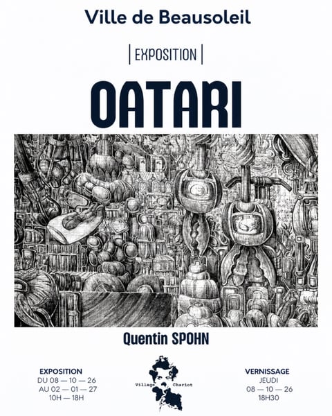 Village Charlot : exposition Ōatari par Quentin Spohn