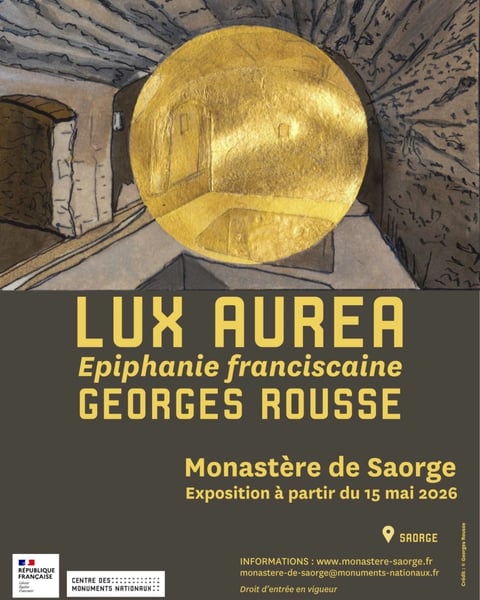 Exposition "Lux Aurea - Epiphanie franciscaine" par Georges Rousse