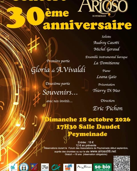Concert Choeur Arioso - 30e anniversaire