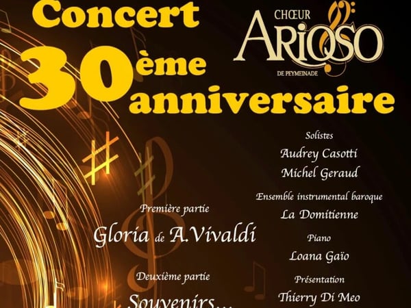 Concert Choeur Arioso - 30e anniversaire