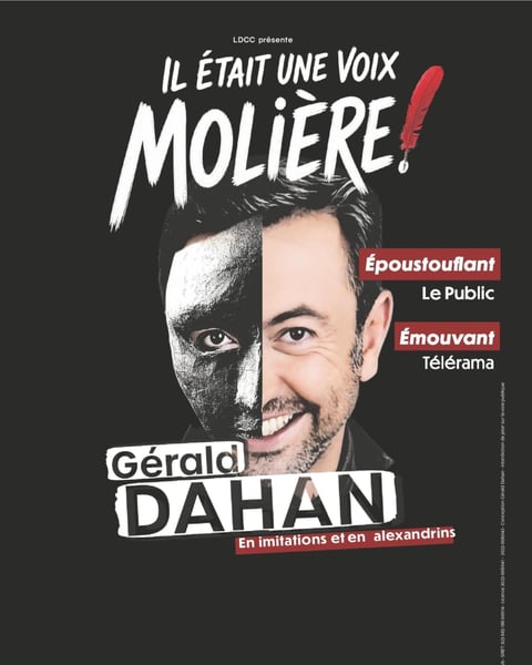 Gérald Dahan dans Il était une voix... Molière !