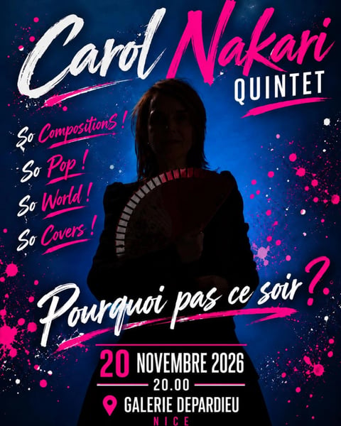 Carol Nakari Quintet, La musique dans tous ses états !